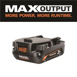 RIDGID 18V 2.0 Ah MAX Output Lithium-Ion Battery