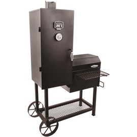 OKLAHOMA JOE'S Bandera Offset Smoker and Charcoal Grill Combo in Black with 744 sq. in Cook Space