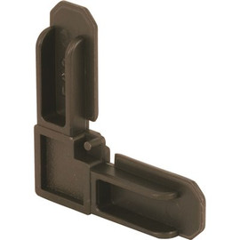 Prime-Line 3/8 in. x 3/4 in. Bronze Screen Frame Corner (100-Pack)