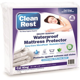 CLEAN REST Mattress Protector Cal King 72 in. x 84 in. Waterproof, Sleeps Cool (Case of 4)