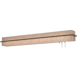 AFX Apex 3 ft. 64-Watt Equivalent Integrated LED Weathered Grey/Jute Overbed Fixture