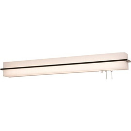 AFX Apex 50 in. 68-Watt Integrated LED Expresso/Linen White Overbed Fixture