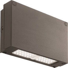 Lithonia Lighting Contractor Select 250- Watt Equivalent Integrated LED Bronze Wall Pack Light, 4000K