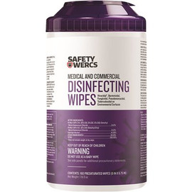 SAFETY WERCS Medical and Commercial Disinfecting Wipes (160-Wipes)