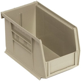 QUANTUM STORAGE SYSTEMS Ultra Series 0.4 Gal. Hang Storage Tote and Stack in Stone (24-Pack)