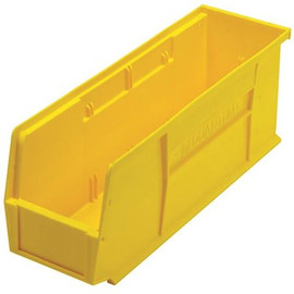 QUANTUM STORAGE SYSTEMS Ultra-Series 2.1 Gal. Stack and Hang Storage Tote in Yellow (12-Pack)