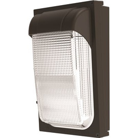 Contractor Select TWX 100-Watt Equivalent Integrated LED Dark Bronze Wall Pack Light, Adjustable Lumen Output 5000K