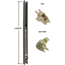 26 in. L Window Channel Balance 2540 with Top and Bottom End Brackets Attached 9/16 in. W x 5/8 in. D (4-Pack)