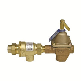 Watts 1/2 in. Bronze Combination Fill Valve and Backflow Preventer, Threaded Union End Connections, Teflon Tape