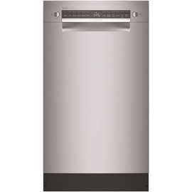 Bosch 800 Series 18 in. ADA Compact Front Control Dishwasher in Stainless Steel with Stainless Steel Tub and 3rd Rack, 44dBA