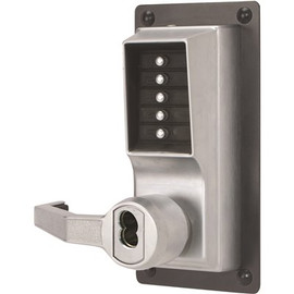 LP1000 Grade 1 Satin Chrome LH PIN Access Pushbutton Exit Trim ADA Lever LFIC Housing Less Schlage Core