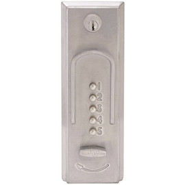 Kaba Simplex 2015 Series Satin Chrome Keyed Different Conventional Thumbturn Knod PIN Access Pushbutton Exit Trim