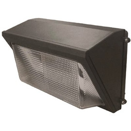 HALCO LIGHTING TECHNOLOGIES 250-Watt Equivalent 80-Watt Outdoor Integrated LED Bronze Wall Pack Light Cool White, 4000K