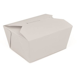 #4 White Paper Food Box 7-3/4 x 5-1/2 x 3-1/2" (160 per case)