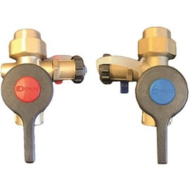 3/4 in. Lead Free Sweat Isolation Valve Kit with Male 500K BTUH Pressure Relief Valve for Select Tankless Water Heaters