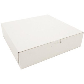 Southern Champion Tray White Non-Window Bakery Box 10 x 10 x 2-1/2" (250 per case)