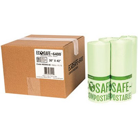 0.85 mil 30 in. x 42 in. 35 Gal. Compostable Can Liners (135 per case)