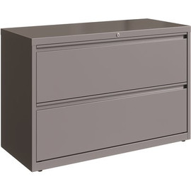 Hirsh 42 in. W Arctic Silver 2-Drawer Lateral File Cabinet