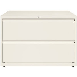 Hirsh HL10000 White 42 in. Wide 2-Drawer Lateral File Cabinet