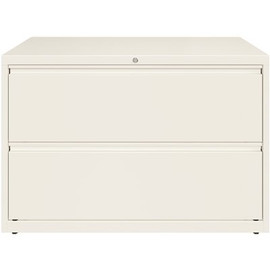 Hirsh HL10000 White 42 in. Wide 2-Drawer Lateral File Cabinet