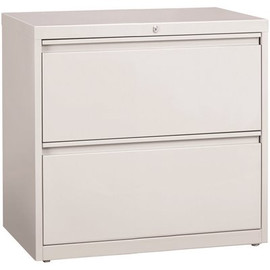 Hirsh 36 in. W Light Gray 2-Drawer Lateral File Cabinet