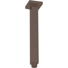 Westbrass 1/2 in. IPS x 9 in. Square Ceiling Mount Shower Arm & Flange, Oil Rubbed Bronze