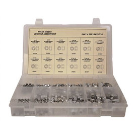 Grade 2 Zinc Plated Nylon Insert Lock Nut Assortment (335-Pieces) Grade 2 Zinc Plated Nylon Insert Lock Nut Assortment (335-Pieces)