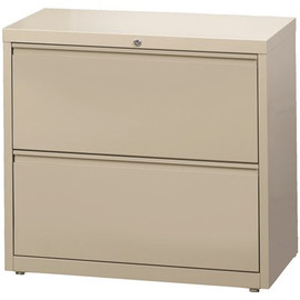 Hirsh HL8000 Putty 36 in. Wide 2-Drawer Lateral File Cabinet