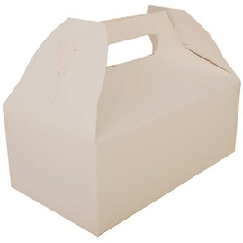 Southern Champion Tray 5 lb. White Carry Out Barn Box w/Handle 8-7/8 x 5 x 3-1/2" (250 per case)