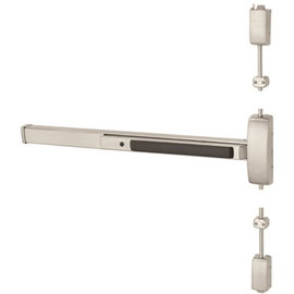 SARGENT 80 Series Grade 1 Surface Vertical Rod Exit Device, Classroom, Stainless Steel Finish RHR