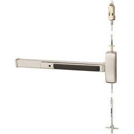 SARGENT 80 Series Grade 1, Stainless Steel Finish RHR Concealed Vertical Rod Exit Device, Exit Only