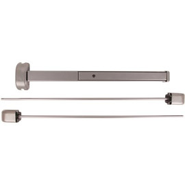 Arrow Grade 1, Sprayed Aluminum Finish Non-handed Surface Vertical Rod Exit Device, Exit Only