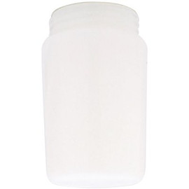 Westinghouse 8-1/2 in. White Tapered Polycarbonate Threaded Neck Shade with 3-1/4 in. Thread and 4 in. Width