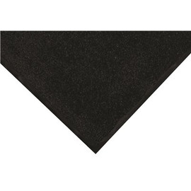 M+A Matting ColorStar Mat Solid Black 95 in. x 68 in. PET Carpet Universal Cleated Backing Commercial Floor Mat