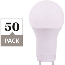 Simply Conserve 75-Watt Equivalent A19 Dimmable LED Light Bulb with GU24 Base, 4000K Cool White, 50-pack