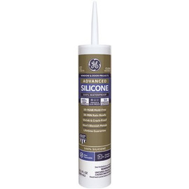 GE Advanced 10.1 oz. Clear Exterior/Interior Silicone 2-Window and Door Sealant (Case of 12)