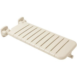 Ponte Giulio USA 48 in. Antimicrobial Vinyl Coated Grab Bar With Three Reinforced Flanges in White
