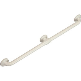 Ponte Giulio USA 18 in. Antimicrobial Vinyl Coated Grab Bar in White
