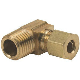 BrassCraft 69-1/4 in. O.D. Tube x 1/4 in. MIP Brass Compression Male 90-Degree Elbow Fitting