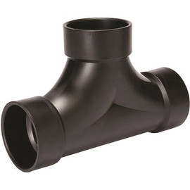 VPC 4 in. ABS Plastic DWV All Hub Cleanout Tee Fitting