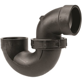 VPC 1-1/2 in. ABS Plastic DWV P-Trap with Union