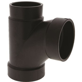 VPC 2 in. x 1-1/2 in. x 2 in. ABS Plastic DWV All Hub Sanitary Tee Fitting