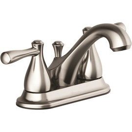 Seasons Seasons Raleigh Double-Handle Bathroom Faucet in Brushed Nickel with Quick Install Pop Up