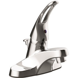 Seasons 4 in. Centerset Single-Handle Bathroom Faucet with Pop Up in Chrome 1.2GPM