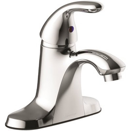 Seasons Anchor Point 4 in. Centerset Single-Handle Bathroom Faucet in Chrome drilled for Pop-Up