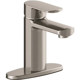 Seasons Westwind Single Hole Single-Handle Bathroom Faucet in Brushed Nickel with Pop-Up