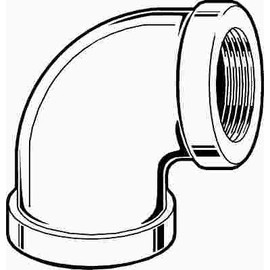 WARD MFG. GALVANIZED MALLEABLE ELBOW 90 DEG 1-1/4 IN. WARD MFG. GALVANIZED MALLEABLE ELBOW 90 DEG 1-1/4 IN.