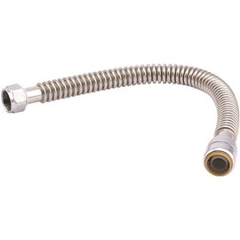 SharkBite 3/4 in. Push-to-Connect x 3/4 in. FIP x 18 in. Corrugated Stainless Steel Water Heater Connector