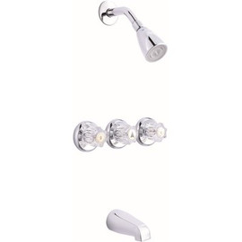 Premier Concord 3-Handle 1- -Spray Tub and Shower Faucet in Chrome (Valve Included)