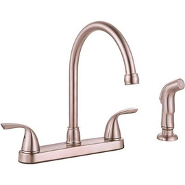 Premier Sanibel 2-Handle Kitchen Faucet with Side Spray in Brushed Nickel